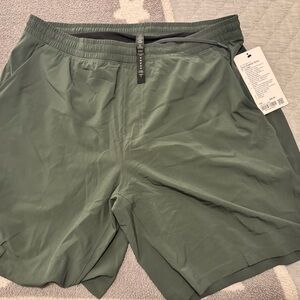 lululemon athletica Men's Athletic Shorts - Olive Green